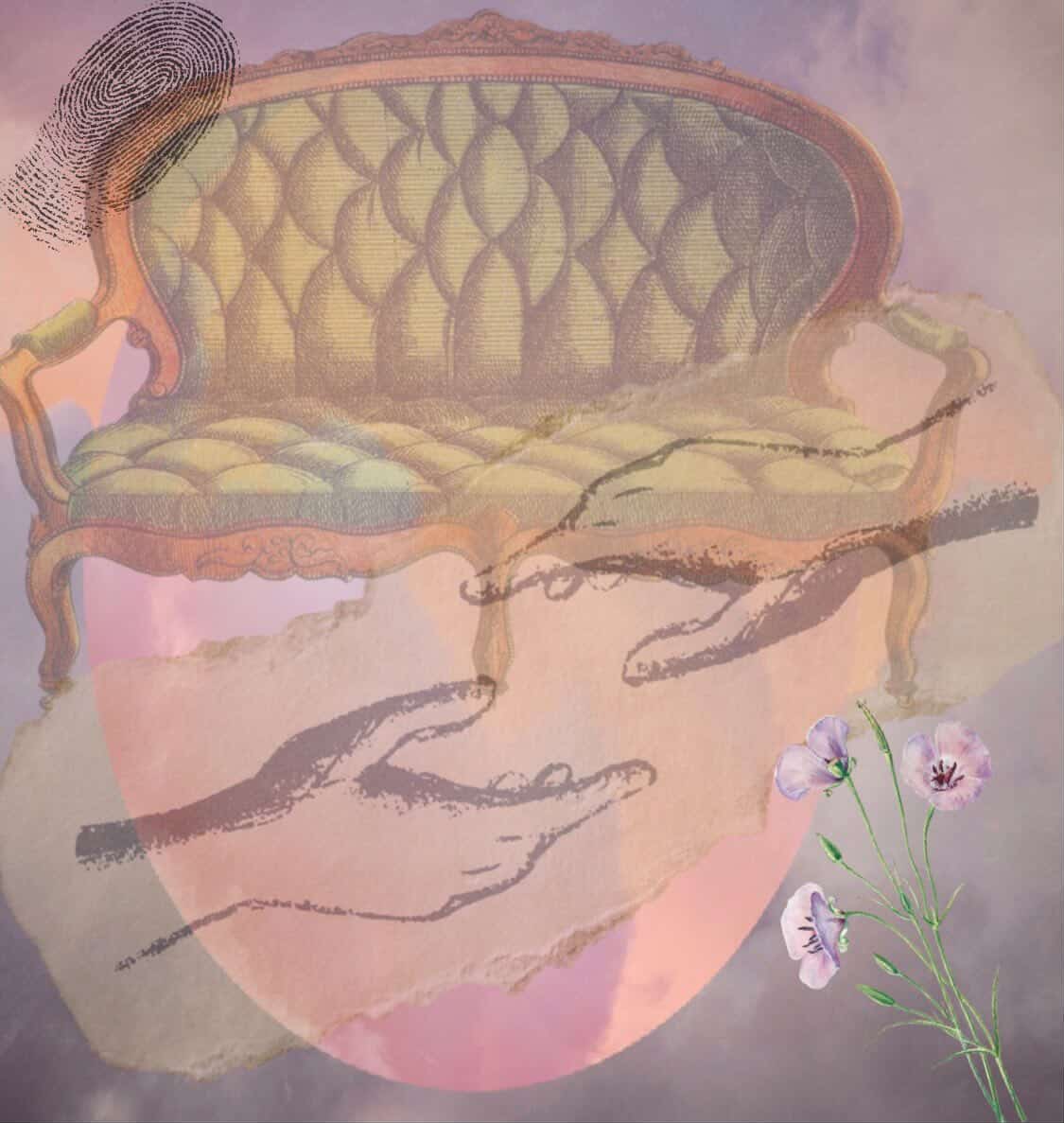 Artwork representing a difficult conversation about going to couples therapy